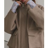 【2025AW新作】フェイクウールスタンドカラーブルゾン | ad thie | 詳細画像5 