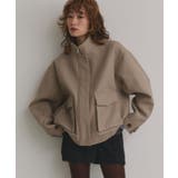 【2025AW新作】フェイクウールスタンドカラーブルゾン | ad thie | 詳細画像8 