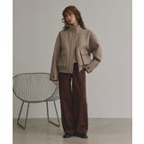 【2025AW新作】フェイクウールスタンドカラーブルゾン | ad thie | 詳細画像9 