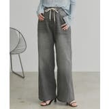 ブラック | 【2026SS新作】ヴィンテージワイドデニムパンツ | ad thie