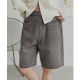 ブラック | 【2026SS新作】ヴィンテージハーフデニムパンツ | ad thie