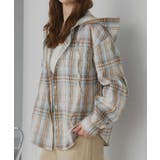 オフホワイト | 【2026SS新作】フード付きオーバーサイズチェックシャツ | ad thie