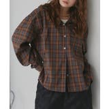 ブラウン | 【2026SS新作】フード付きオーバーサイズチェックシャツ | ad thie