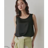 【2026SS新作】シルキーサテンクルーネックタンクトップ | ad thie | 詳細画像14