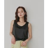 【2026SS新作】シルキーサテンクルーネックタンクトップ | ad thie | 詳細画像16