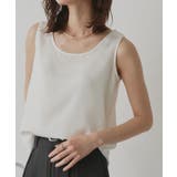 【2026SS新作】シルキーサテンクルーネックタンクトップ | ad thie | 詳細画像4