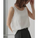 【2026SS新作】シルキーサテンクルーネックタンクトップ | ad thie | 詳細画像6