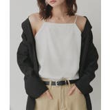 オフホワイト | 【2026SS新作】シルキーサテンキャミソール | ad thie