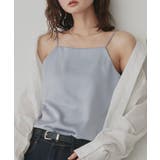 ブルーグレー | 【2026SS新作】シルキーサテンキャミソール | ad thie