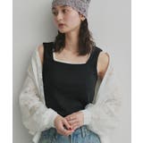 ブラック | 【2026SS新作】前後2wayリブタンクトップ | ad thie