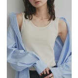 アイボリー | 【2026SS新作】前後2wayリブタンクトップ | ad thie