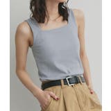 ライトブルー | 【2026SS新作】前後2wayリブタンクトップ | ad thie