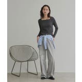 【2026SS新作】アソート ボートネック スクエアネック リブトップス | ad thie | 詳細画像14 