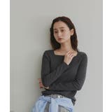 【2026SS新作】アソート ボートネック スクエアネック リブトップス | ad thie | 詳細画像19 