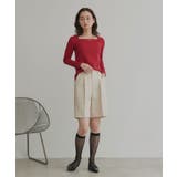 【2026SS新作】アソート ボートネック スクエアネック リブトップス | ad thie | 詳細画像21 