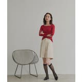 【2026SS新作】アソート ボートネック スクエアネック リブトップス | ad thie | 詳細画像22 