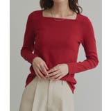 【2026SS新作】アソート ボートネック スクエアネック リブトップス | ad thie | 詳細画像23 