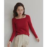 【2026SS新作】アソート ボートネック スクエアネック リブトップス | ad thie | 詳細画像25 