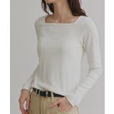 【2026SS新作】アソート ボートネック スクエアネック リブトップス | ad thie | 詳細画像4 