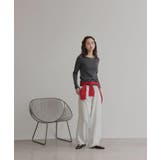 【2026SS新作】アソート ボートネック スクエアネック リブトップス | ad thie | 詳細画像47 