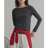 【2026SS新作】アソート ボートネック スクエアネック リブトップス | ad thie | 詳細画像49 