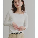 【2026SS新作】アソート ボートネック スクエアネック リブトップス | ad thie | 詳細画像6 