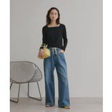 【2026SS新作】アソート ボートネック スクエアネック リブトップス | ad thie | 詳細画像9 