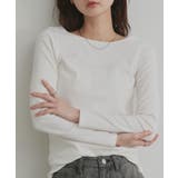 オフホワイト×ボートネック | 【2026SS新作】アソート ボートネック スクエアネック リブトップス | ad thie