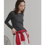 チャコール×ボートネック | 【2026SS新作】アソート ボートネック スクエアネック リブトップス | ad thie