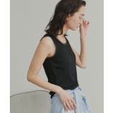 【2026SS新作】チュールリブタンクトップ | ad thie | 詳細画像14 