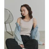 チュール リブ タンクトップ | ad thie | 詳細画像51