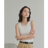 【2026SS新作】チュールリブタンクトップ | ad thie | 詳細画像6 