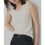 【2026SS新作】アソート クルーネックレースタンクトップ | ad thie | 詳細画像13 