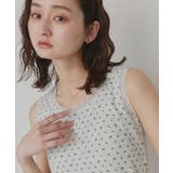 【2026SS新作】アソート クルーネックレースタンクトップ | ad thie | 詳細画像32 