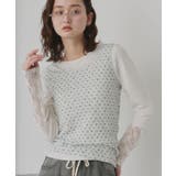 【2026SS新作】アソート クルーネックレースタンクトップ | ad thie | 詳細画像38 