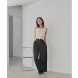 【2026SS新作】アソート クルーネックレースタンクトップ | ad thie | 詳細画像4 