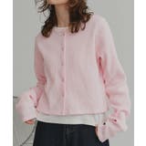 ピンク | 【2026SS新作】ワッフルコンパクトカーディガン | ad thie