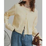 イエロー | 【2026SS新作】ワッフルコンパクトカーディガン | ad thie