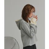 【2026SS新作】バイカラーワッフルパーカー | ad thie | 詳細画像13 