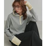 【2026SS新作】バイカラーワッフルパーカー | ad thie | 詳細画像15 