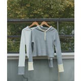 【2026SS新作】バイカラーワッフルパーカー | ad thie | 詳細画像17 