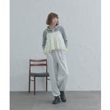 【2026SS新作】バイカラーワッフルパーカー | ad thie | 詳細画像2 