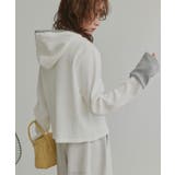 【2026SS新作】バイカラーワッフルパーカー | ad thie | 詳細画像22 