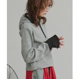 【2026SS新作】バイカラーワッフルパーカー | ad thie | 詳細画像37 