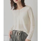 【2026SS新作】シアーリブヘンリーネックトップス | ad thie | 詳細画像6