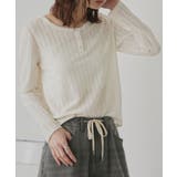 アイボリー | 【2026SS新作】シアーリブヘンリーネックトップス | ad thie