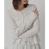 【2026SS新作】小花柄透かし編みニットカーディガン リブキャミソールセット | ad thie | 詳細画像17 