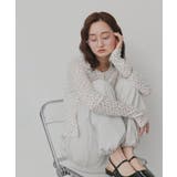 【2026SS新作】小花柄透かし編みニットカーディガン リブキャミソールセット | ad thie | 詳細画像19 