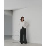 【2026SS新作】小花柄透かし編みニットカーディガン リブキャミソールセット | ad thie | 詳細画像3 