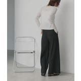 【2026SS新作】小花柄透かし編みニットカーディガン リブキャミソールセット | ad thie | 詳細画像4 